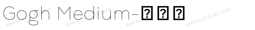 Gogh Medium字体转换